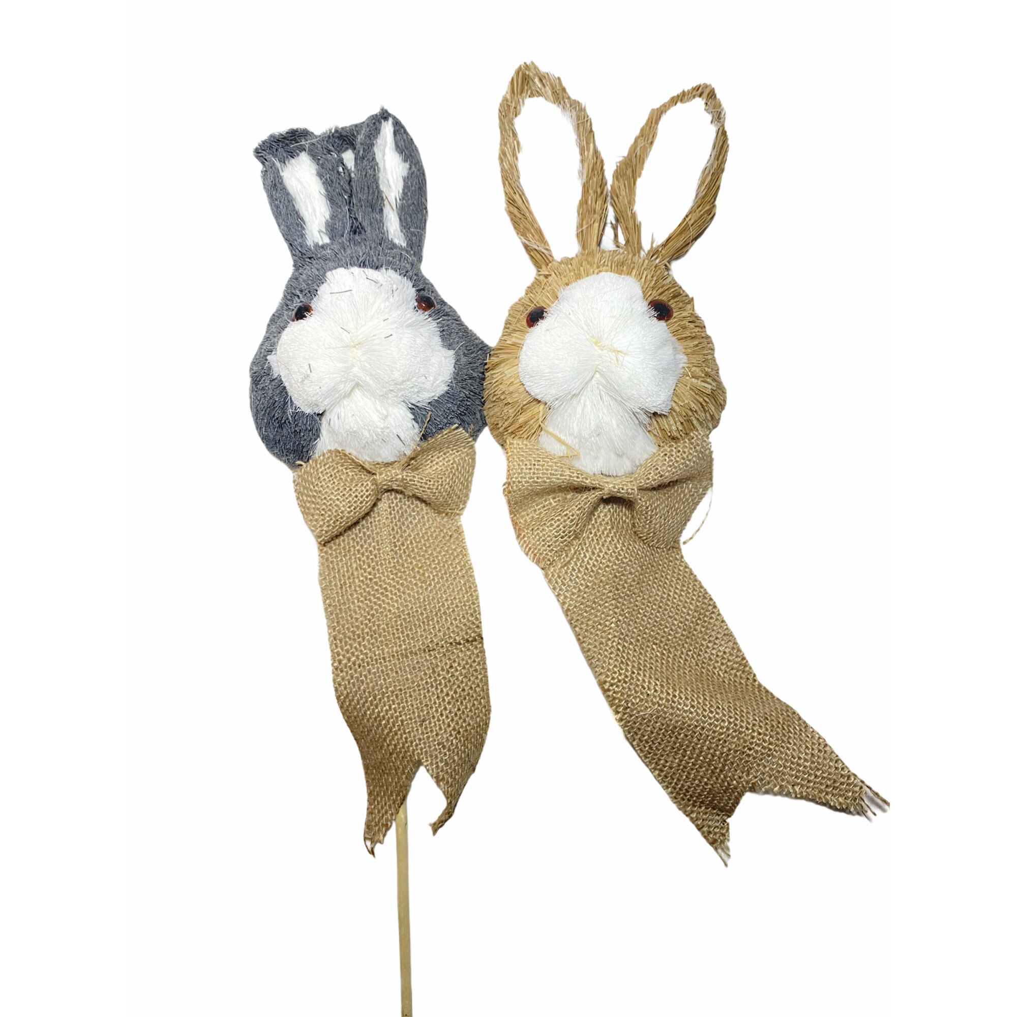 Set 2 decoratiuni iepuras Paste, Textil, Atelier, 58cm